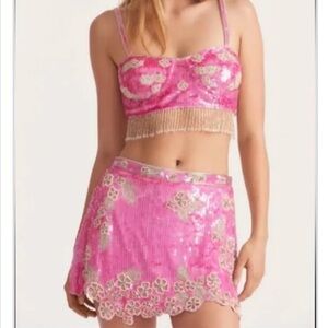 Love shack fancy matching skirt set